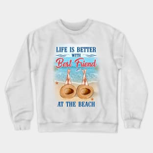 Best Friend At The Beach Crewneck Sweatshirt